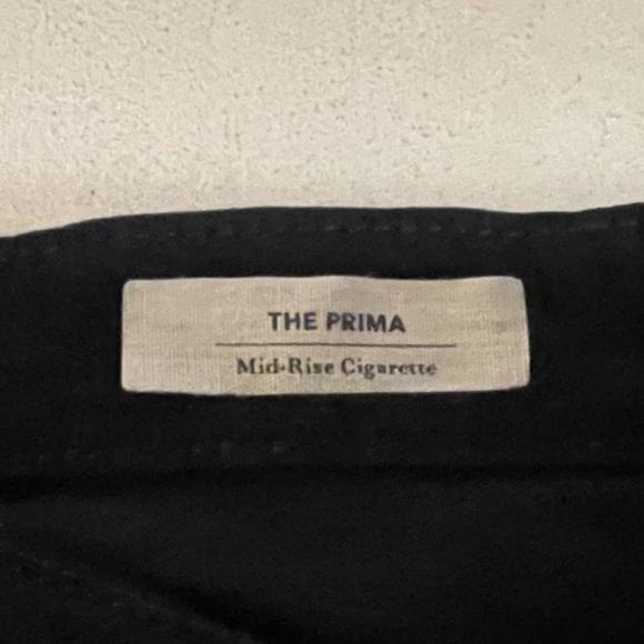 AG the prima mid rise cigarette skinny black jeans size 28 - Picture 7 of 9